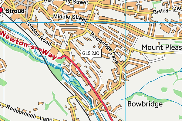 GL5 2JQ map - OS VectorMap District (Ordnance Survey)