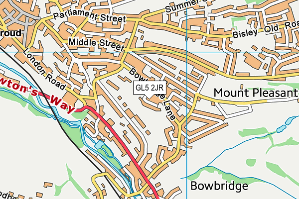 GL5 2JR map - OS VectorMap District (Ordnance Survey)