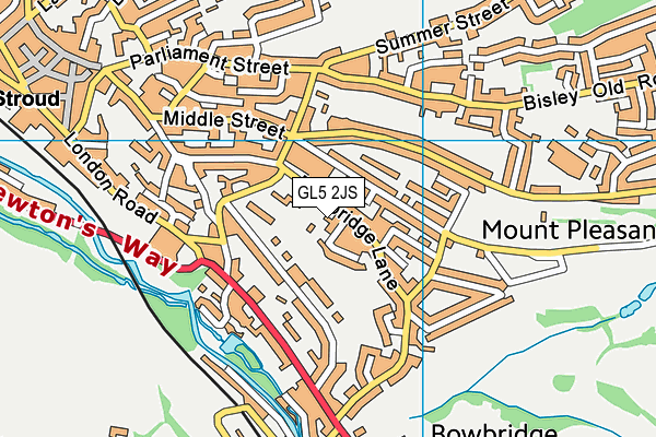 GL5 2JS map - OS VectorMap District (Ordnance Survey)