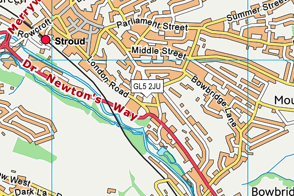 GL5 2JU map - OS VectorMap District (Ordnance Survey)