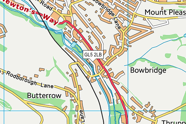 GL5 2LB map - OS VectorMap District (Ordnance Survey)