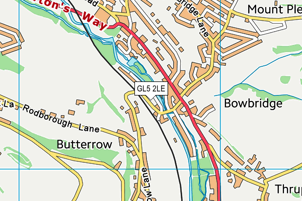 GL5 2LE map - OS VectorMap District (Ordnance Survey)