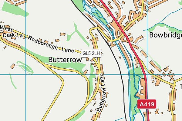 GL5 2LH map - OS VectorMap District (Ordnance Survey)