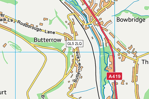 GL5 2LQ map - OS VectorMap District (Ordnance Survey)