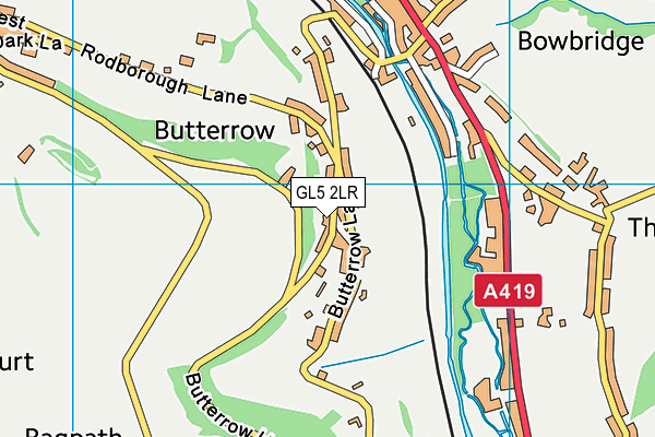 GL5 2LR map - OS VectorMap District (Ordnance Survey)