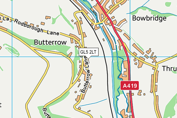 GL5 2LT map - OS VectorMap District (Ordnance Survey)