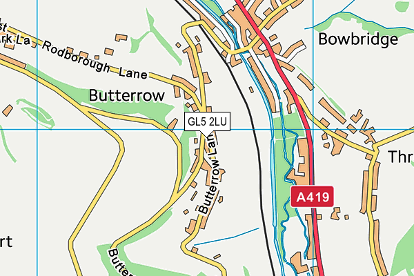 GL5 2LU map - OS VectorMap District (Ordnance Survey)