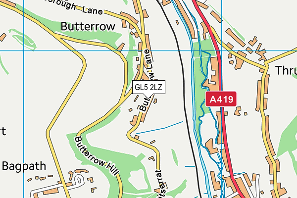 GL5 2LZ map - OS VectorMap District (Ordnance Survey)