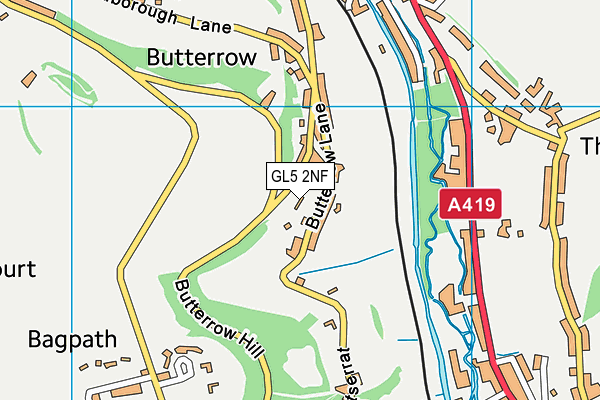GL5 2NF map - OS VectorMap District (Ordnance Survey)