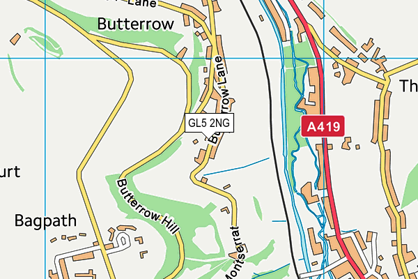 GL5 2NG map - OS VectorMap District (Ordnance Survey)