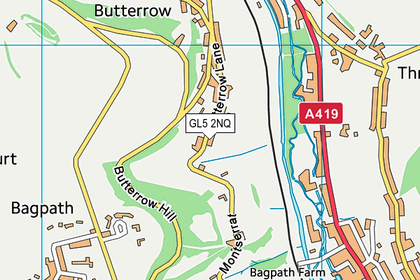 GL5 2NQ map - OS VectorMap District (Ordnance Survey)