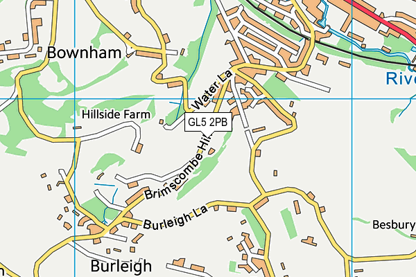 GL5 2PB map - OS VectorMap District (Ordnance Survey)