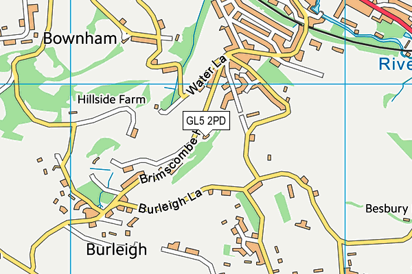 GL5 2PD map - OS VectorMap District (Ordnance Survey)