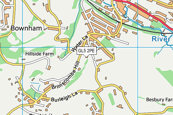 GL5 2PE map - OS VectorMap District (Ordnance Survey)