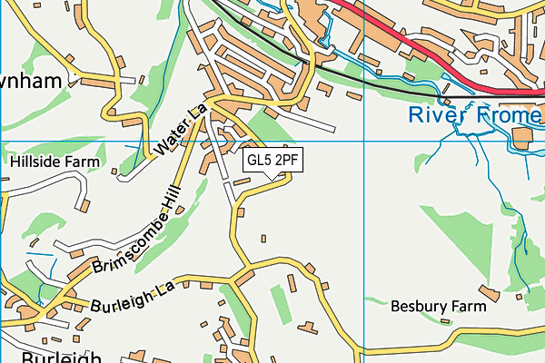 GL5 2PF map - OS VectorMap District (Ordnance Survey)