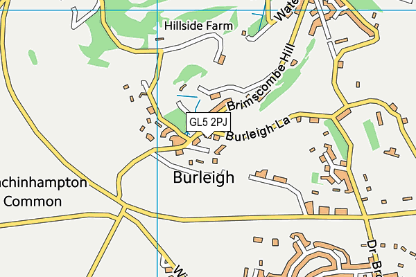 GL5 2PJ map - OS VectorMap District (Ordnance Survey)