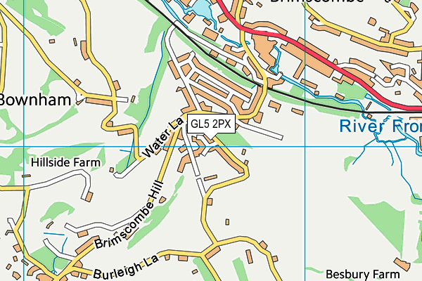 GL5 2PX map - OS VectorMap District (Ordnance Survey)