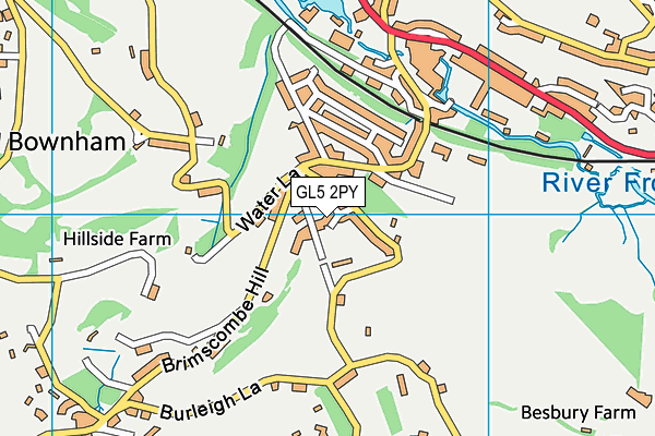 GL5 2PY map - OS VectorMap District (Ordnance Survey)