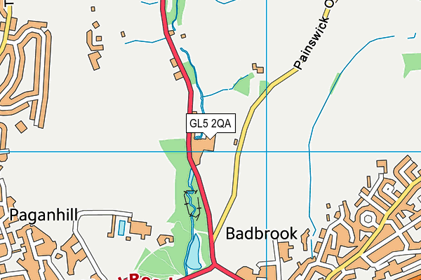 GL5 2QA map - OS VectorMap District (Ordnance Survey)