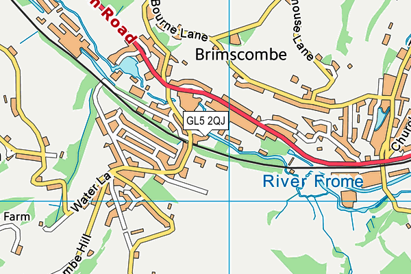 GL5 2QJ map - OS VectorMap District (Ordnance Survey)