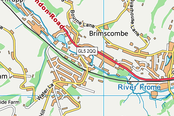 GL5 2QQ map - OS VectorMap District (Ordnance Survey)