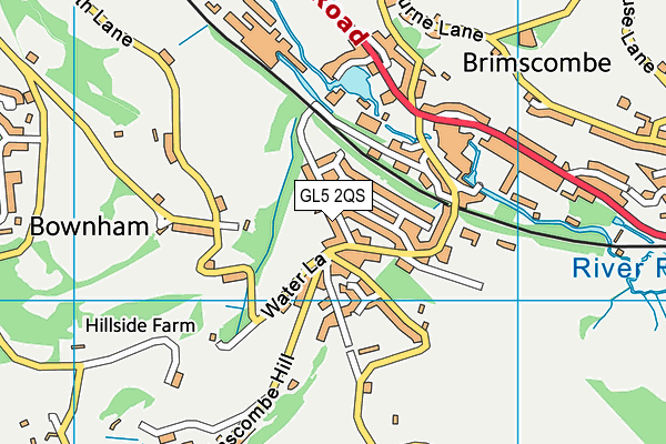 GL5 2QS map - OS VectorMap District (Ordnance Survey)