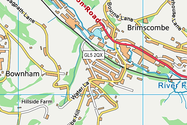 GL5 2QX map - OS VectorMap District (Ordnance Survey)