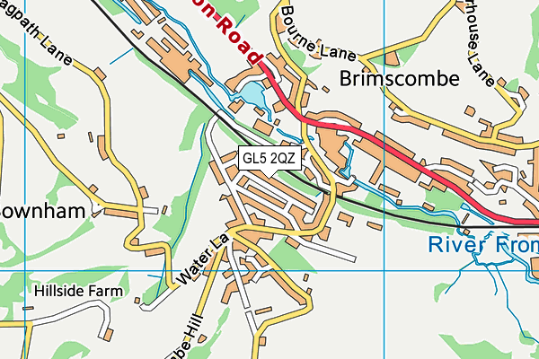 GL5 2QZ map - OS VectorMap District (Ordnance Survey)