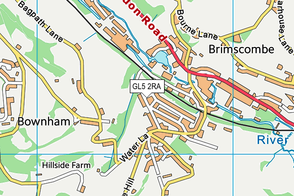 GL5 2RA map - OS VectorMap District (Ordnance Survey)