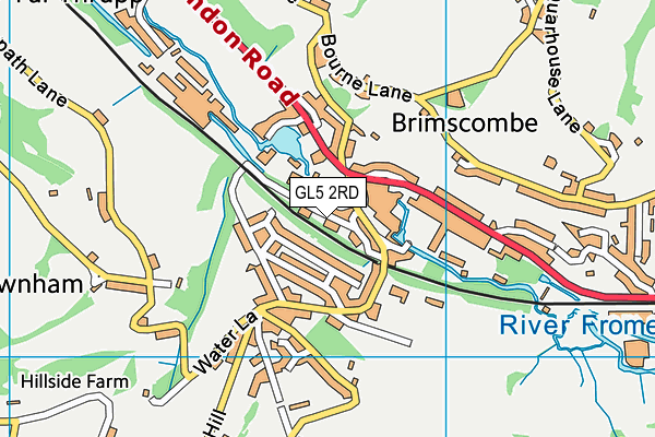 GL5 2RD map - OS VectorMap District (Ordnance Survey)