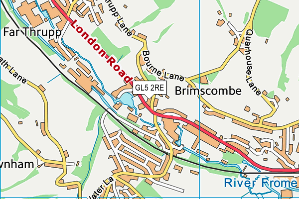 GL5 2RE map - OS VectorMap District (Ordnance Survey)