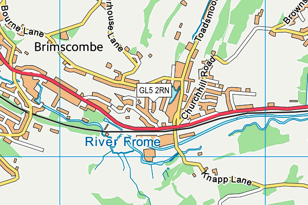 GL5 2RN map - OS VectorMap District (Ordnance Survey)