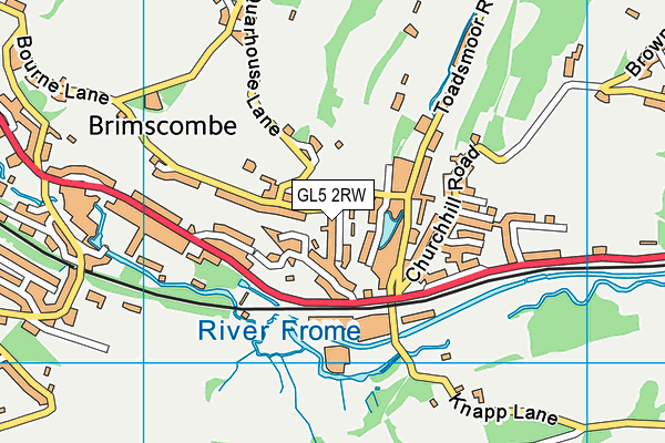 GL5 2RW map - OS VectorMap District (Ordnance Survey)
