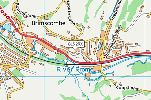 GL5 2RX map - OS VectorMap District (Ordnance Survey)