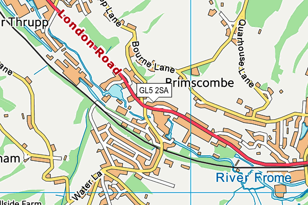 GL5 2SA map - OS VectorMap District (Ordnance Survey)