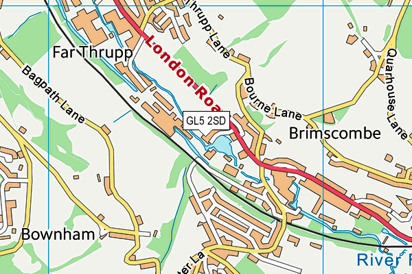 GL5 2SD map - OS VectorMap District (Ordnance Survey)