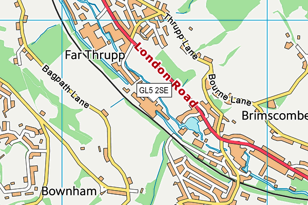 GL5 2SE map - OS VectorMap District (Ordnance Survey)