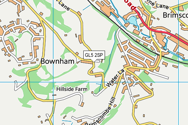 GL5 2SP map - OS VectorMap District (Ordnance Survey)