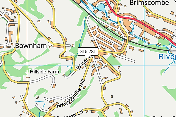 GL5 2ST map - OS VectorMap District (Ordnance Survey)