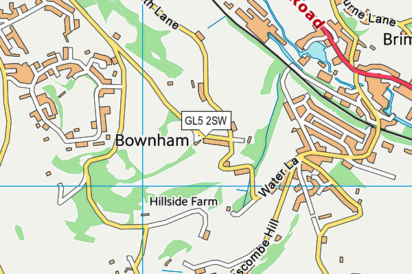 GL5 2SW map - OS VectorMap District (Ordnance Survey)