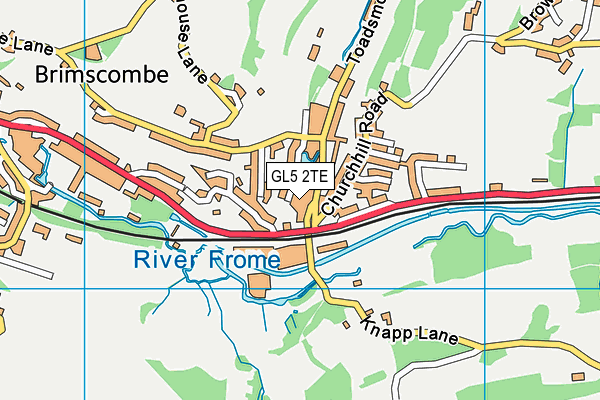 GL5 2TE map - OS VectorMap District (Ordnance Survey)