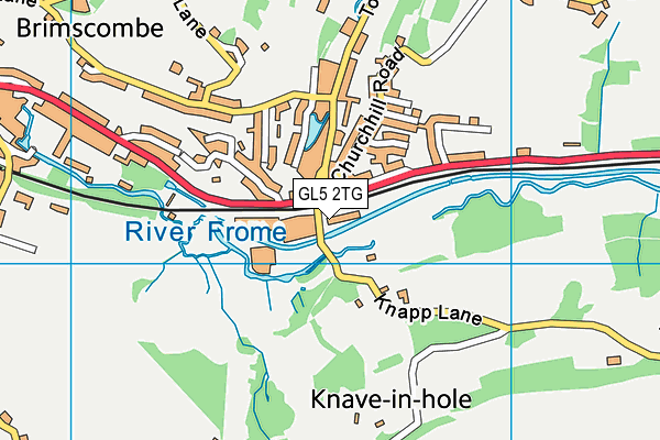 GL5 2TG map - OS VectorMap District (Ordnance Survey)