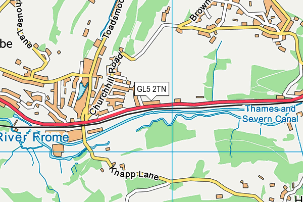 GL5 2TN map - OS VectorMap District (Ordnance Survey)