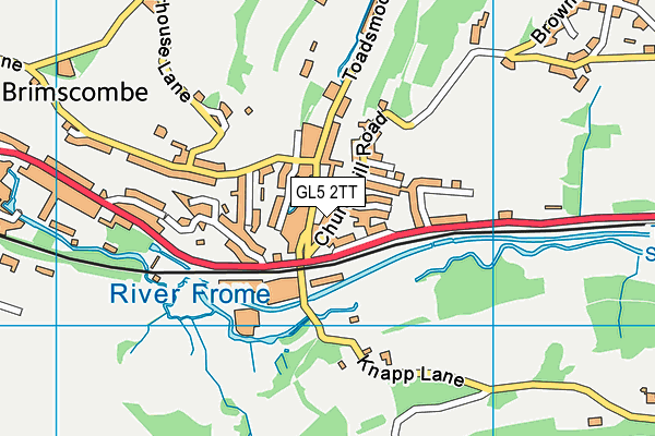 GL5 2TT map - OS VectorMap District (Ordnance Survey)