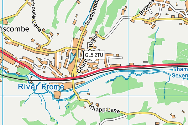 GL5 2TU map - OS VectorMap District (Ordnance Survey)