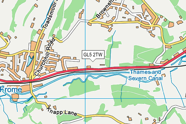 GL5 2TW map - OS VectorMap District (Ordnance Survey)