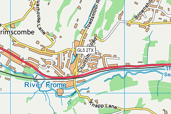 GL5 2TX map - OS VectorMap District (Ordnance Survey)