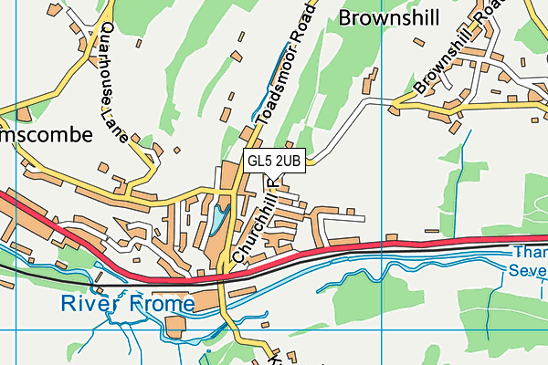 GL5 2UB map - OS VectorMap District (Ordnance Survey)