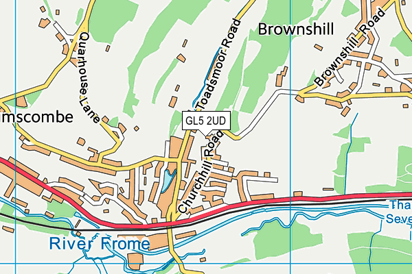 GL5 2UD map - OS VectorMap District (Ordnance Survey)