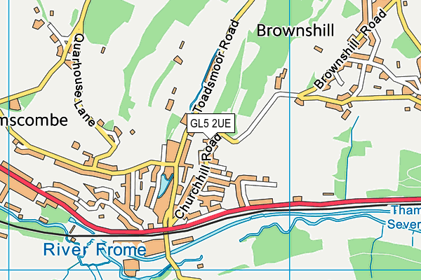 GL5 2UE map - OS VectorMap District (Ordnance Survey)